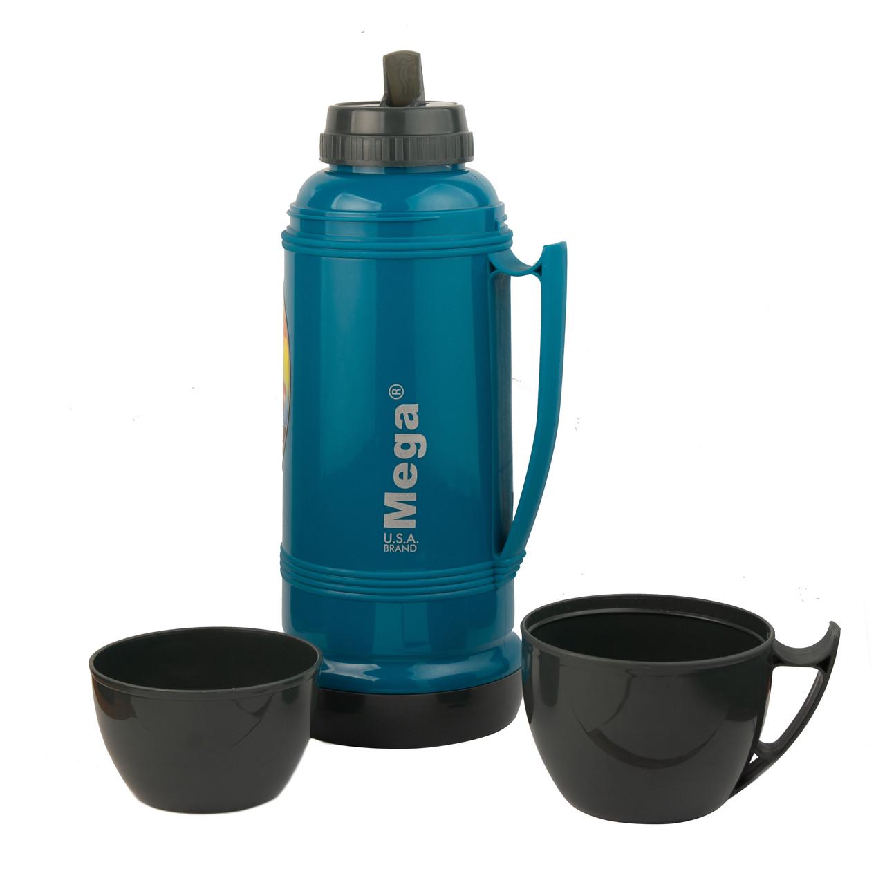 Термос Mega ЕТ100Т 1 л Синий - фото 2