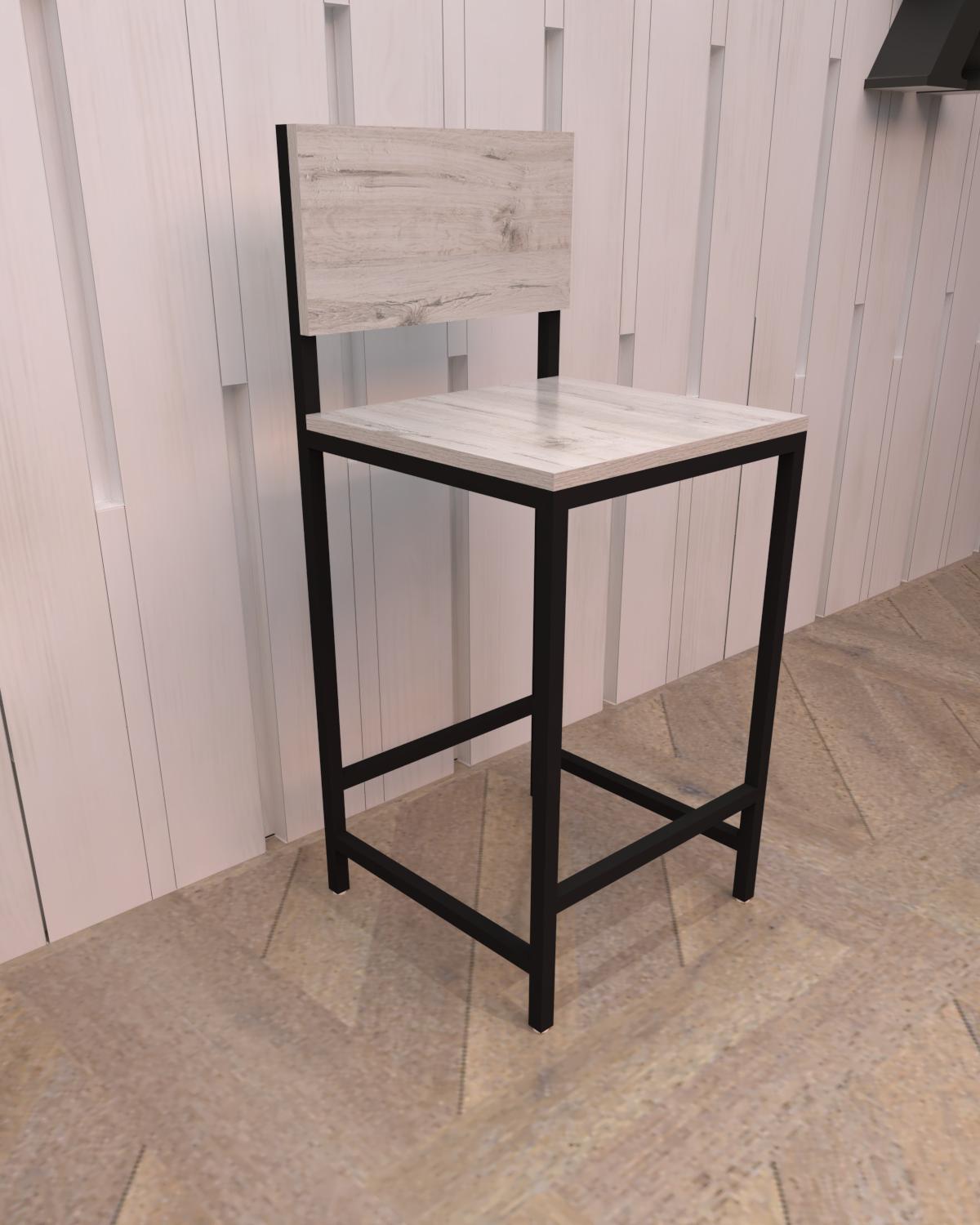 Напівбарний стілець EcoLoft Баренто DSP-1406-2 в стилі лофт Дуб Кортона (32362941)