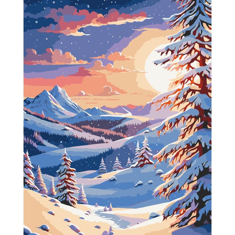 Картина по номерам ART CRAFT Зима в горах 40х50 см (11047-AC)