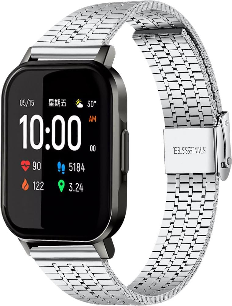 Браслет металлический Counic для Haylou Smart Watch 2 (LS02) Silver (34046-59)