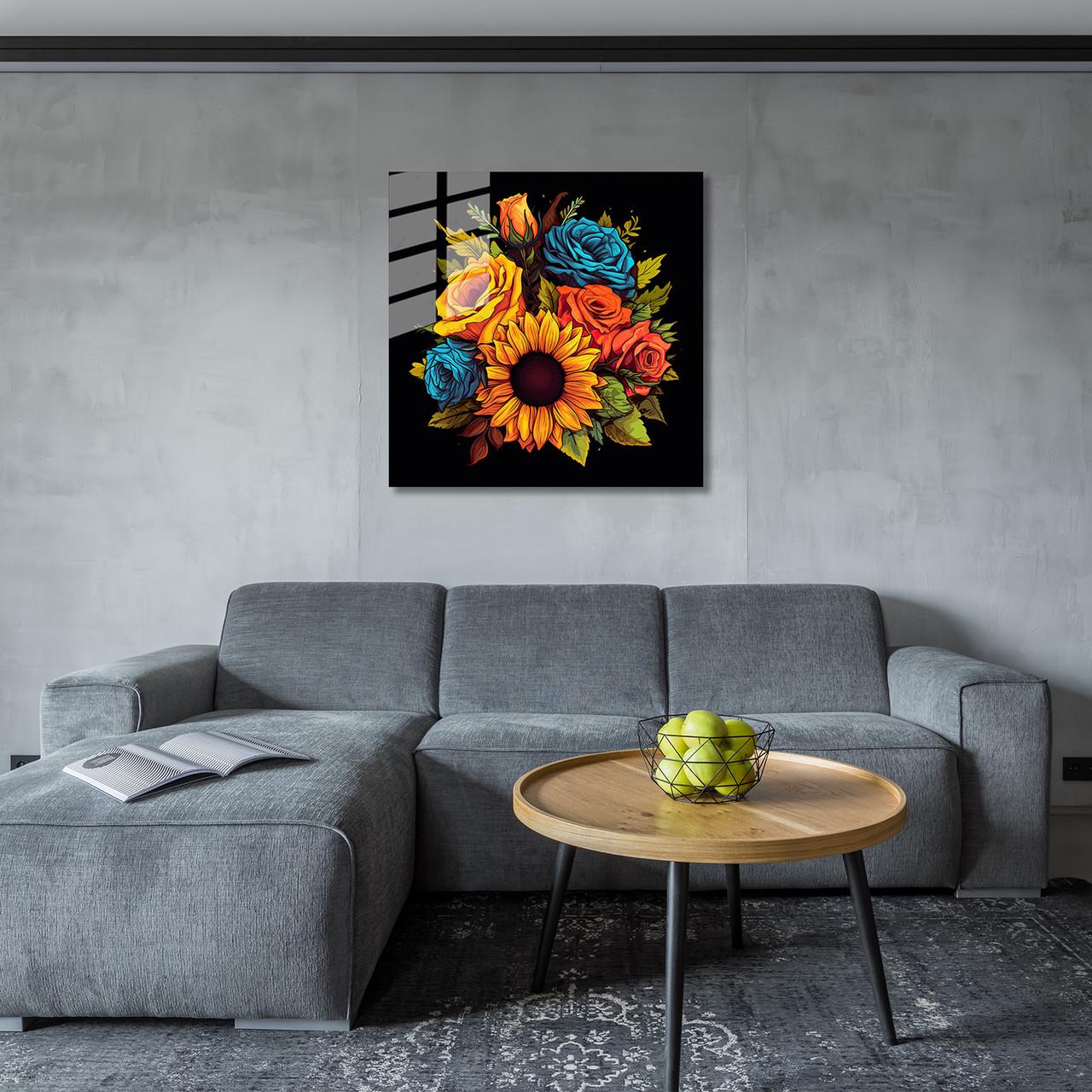 Картина на стекле NovellaPrint Цветочная симфония 70х70 см (499.2)