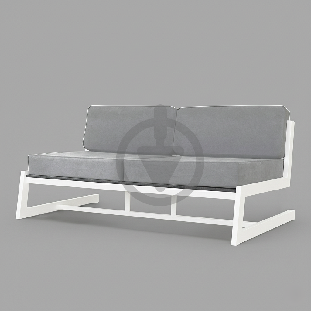 Диван металевий AVVS tech Атлас лофт велюр 126 см Світло-сірий/Білий (30222928) - фото 1 Диван металевий AVVS tech Атлас лофт велюр 126 см Світло-сірий/Білий (30222928) - фото 1