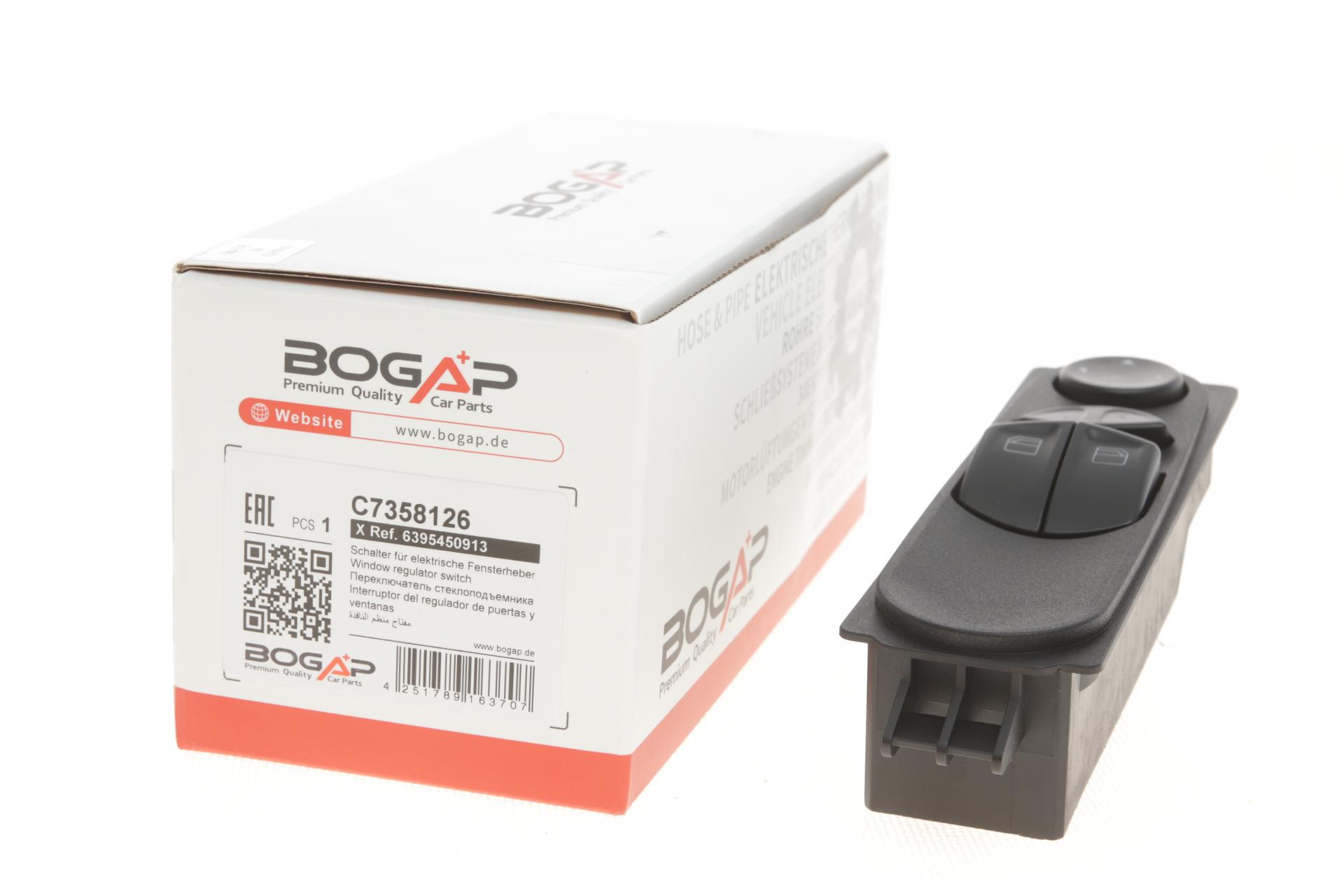 Кнопка стеклоподъемника BOGAP L Mercedes Vito W639 03- блок (C7358126)