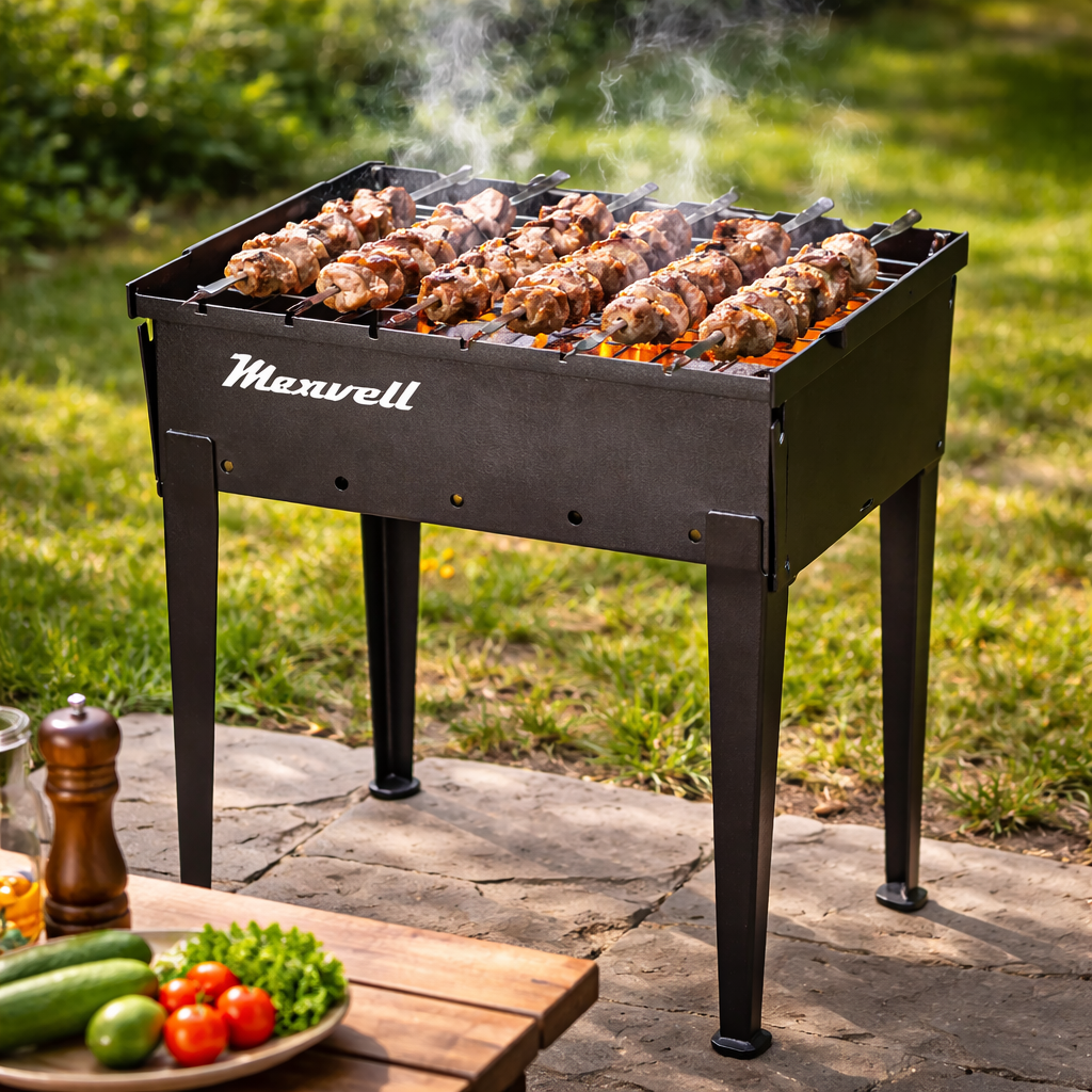 Мангал Jooki Тесей на 6 шампурів на ніжках 3 мм