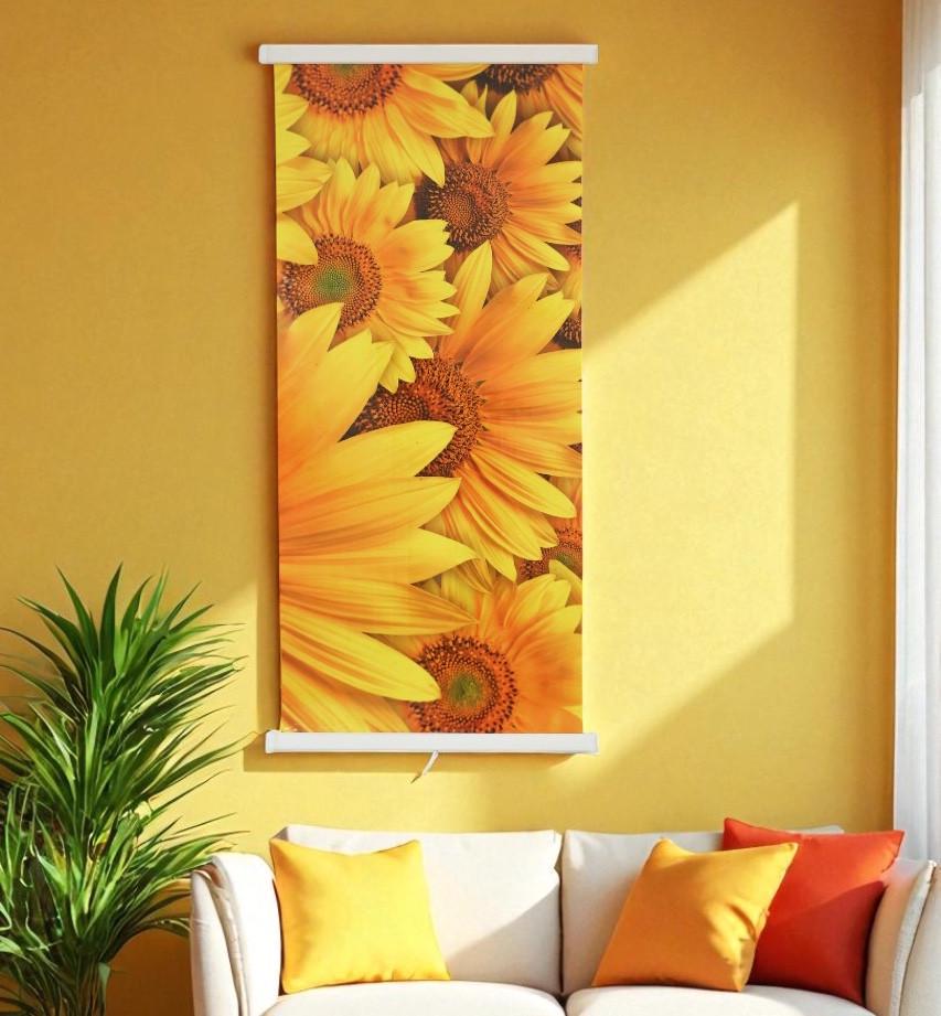 Инфракрасный обогреватель-картина Патриотический Подсолнухи (2743577713)