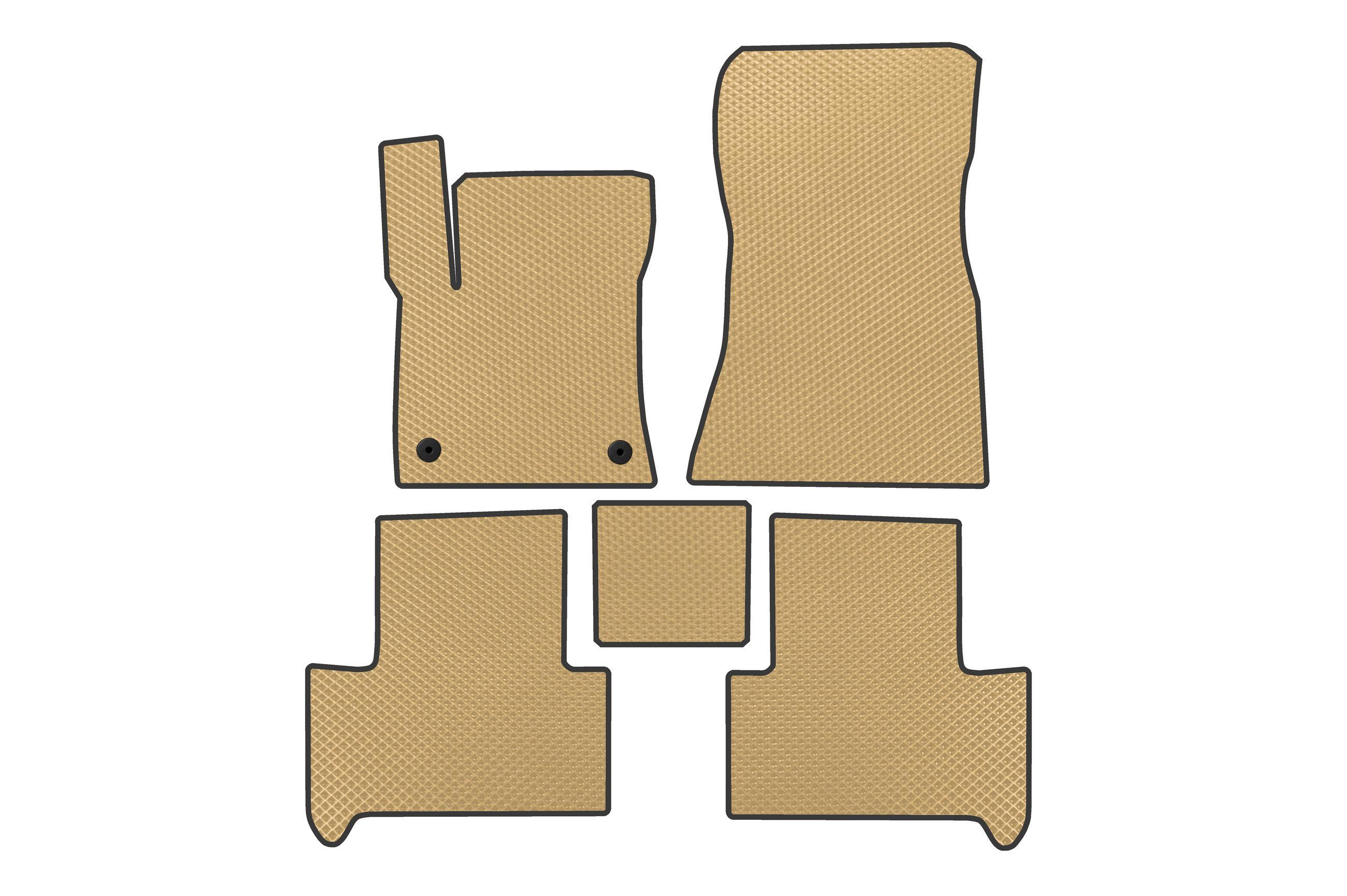 Коврики в автомобиль EVA Digital Designs для Mercedes EQB 2021- гг. этилвинилацетат Бежевый (183688)