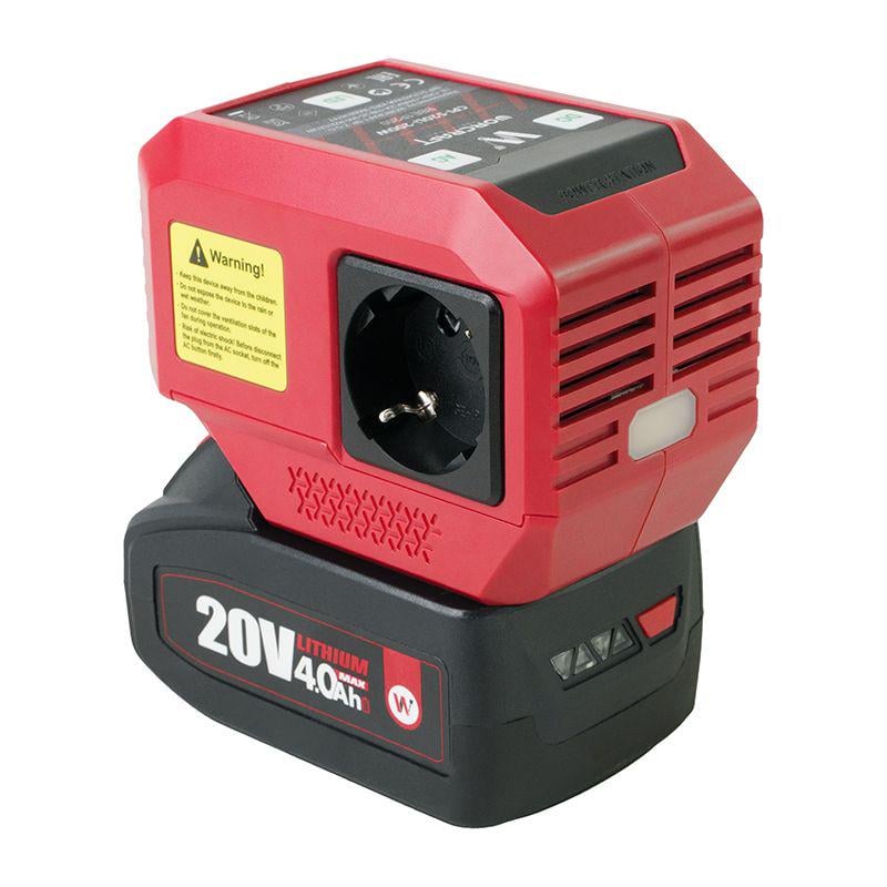 Інвертор напруги WORCRAFT CPI-S20Li-200W акумуляторний Інвертор напруги WORCRAFT CPI-S20Li-200W акумуляторний