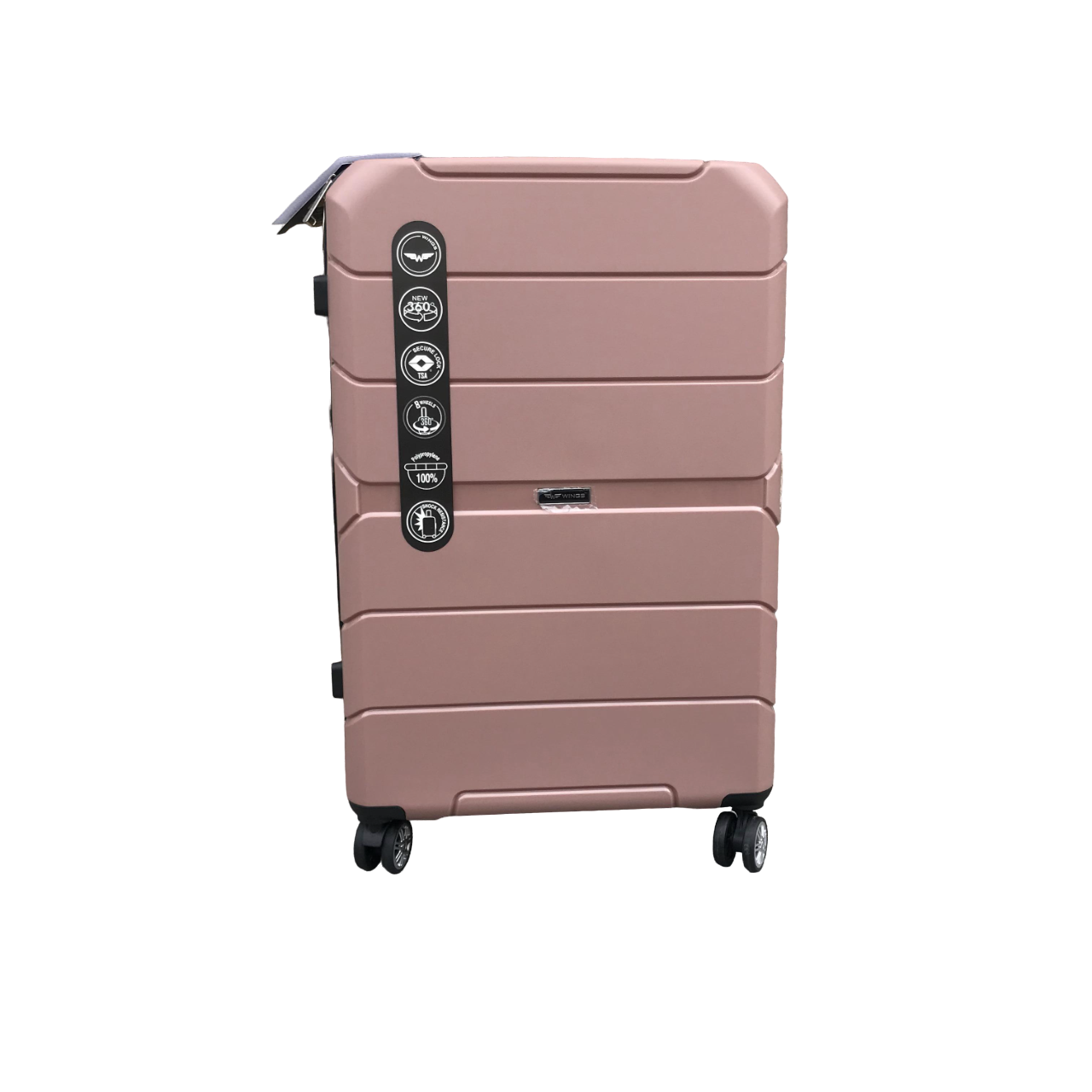 Валіза дорожня з поліпропілену Wings PP05 L Рожеве золото (7035899) - фото 1 Валіза дорожня з поліпропілену Wings PP05 L Рожеве золото (7035899) - фото 1