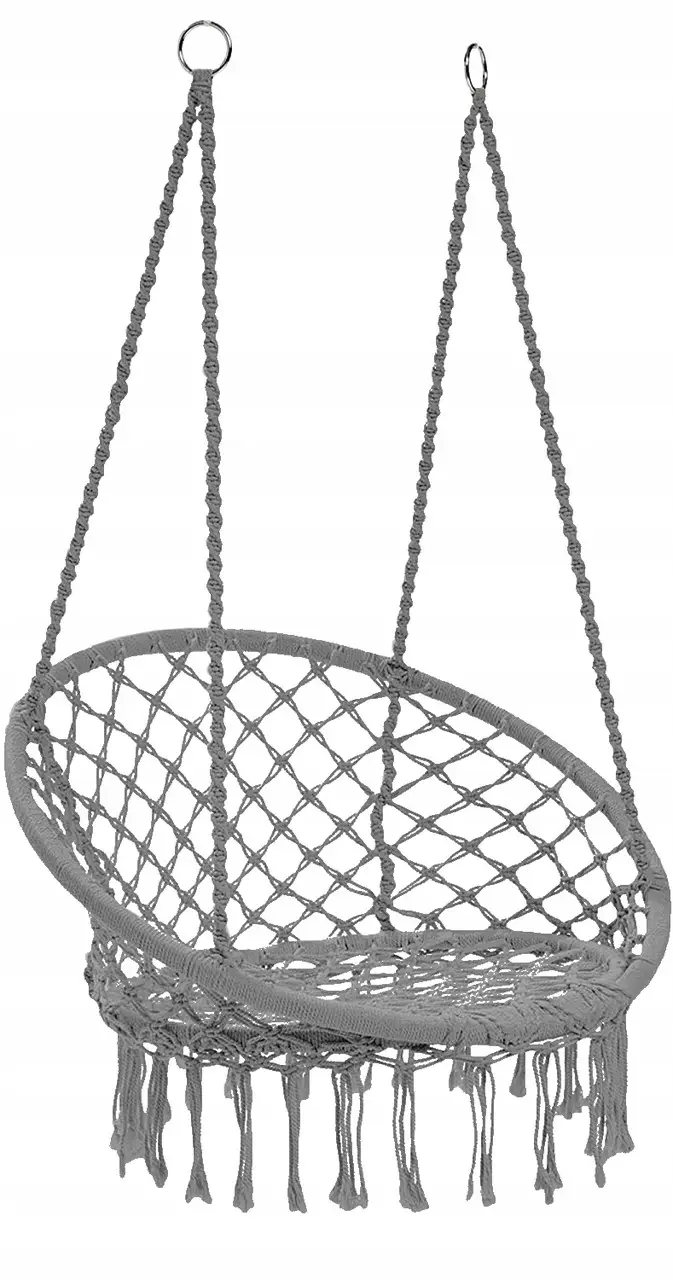 Садовое подвесное кресло-качеля Бохо GardenLine Grey до 150 кг Серый - фото 1 Садовое подвесное кресло-качеля Бохо GardenLine Grey до 150 кг Серый - фото 1