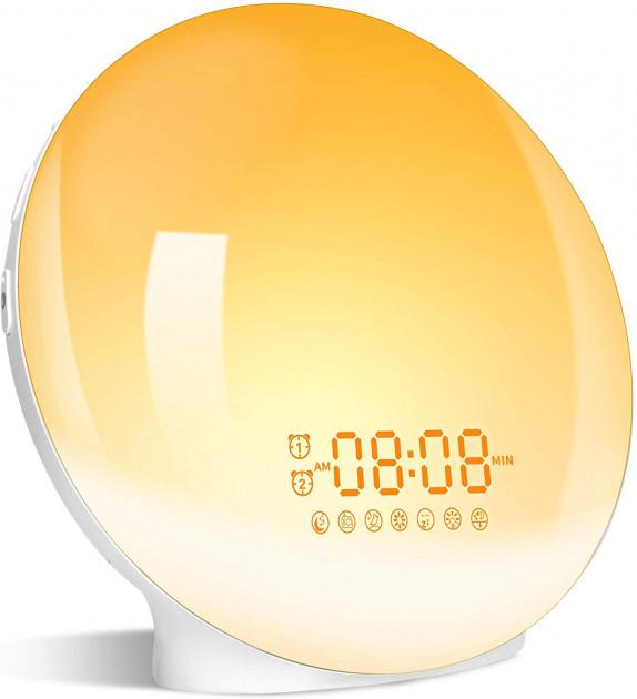 Будильник-ночник световой Noku SunShine имитация восхода солнца и поддержкой Wi-Fi с голосовым управлением сенсорный (1298564130)