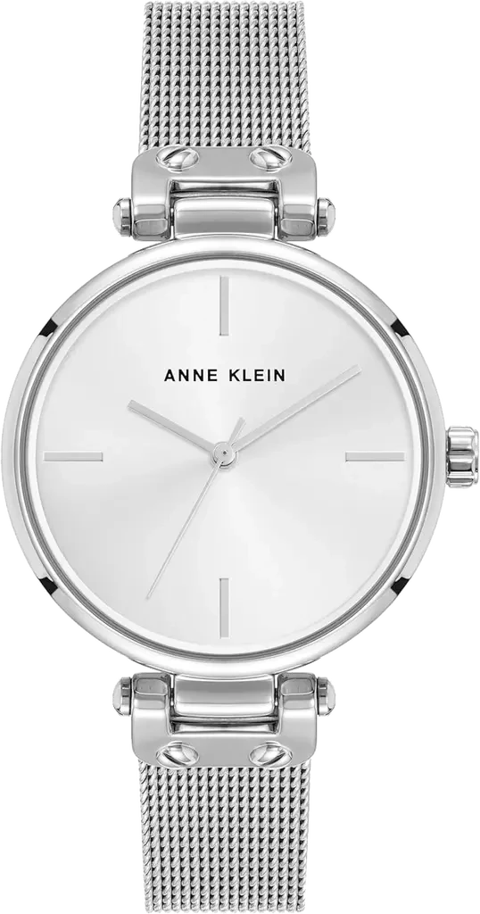 Наручний годинник жіночий Anne Klein AK/5439SVSV зі сріблястим циферблатом та сталевим браслетом Наручний годинник жіночий Anne Klein AK/5439SVSV зі сріблястим циферблатом та сталевим браслетом