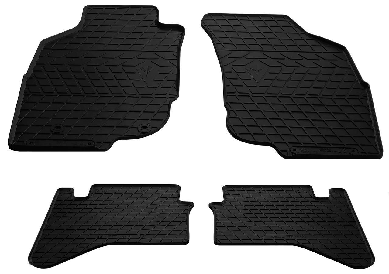Коврики резиновые Stingray для Toyota Hilux VII 04-15 design 2016 4 шт. (1022184)