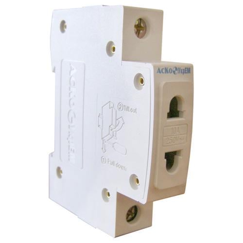 Розетка одинарная АСКО-УКРЕМ C 45S-1 на Din-рейке 10А/220V (27508638) Розетка одинарная АСКО-УКРЕМ C 45S-1 на Din-рейке 10А/220V (27508638)