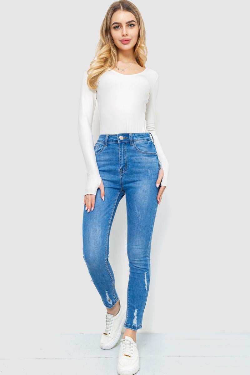 Джинси жіночі з потертостями Ager 214R1532 р. 29 Синій (65f2d47da4b9607aef04f332) - фото 2