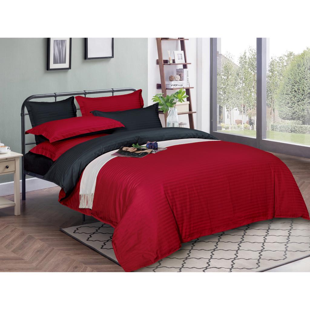 Комплект постельного белья MirSon Satin-Stripe 30-0018+30-0021 Ferit 175х210 см двуспальный (2200005263495)