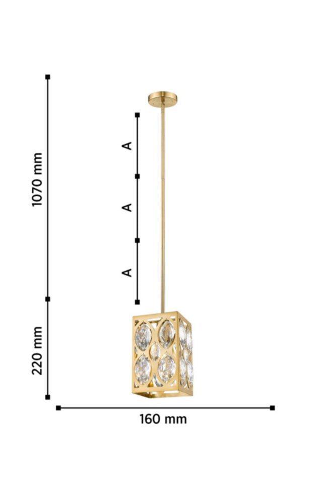 Люстра WunderLicht Br6706 16x129 см Золотистый (BR6706-31) - фото 2 Люстра WunderLicht Br6706 16x129 см Золотистый (BR6706-31) - фото 2