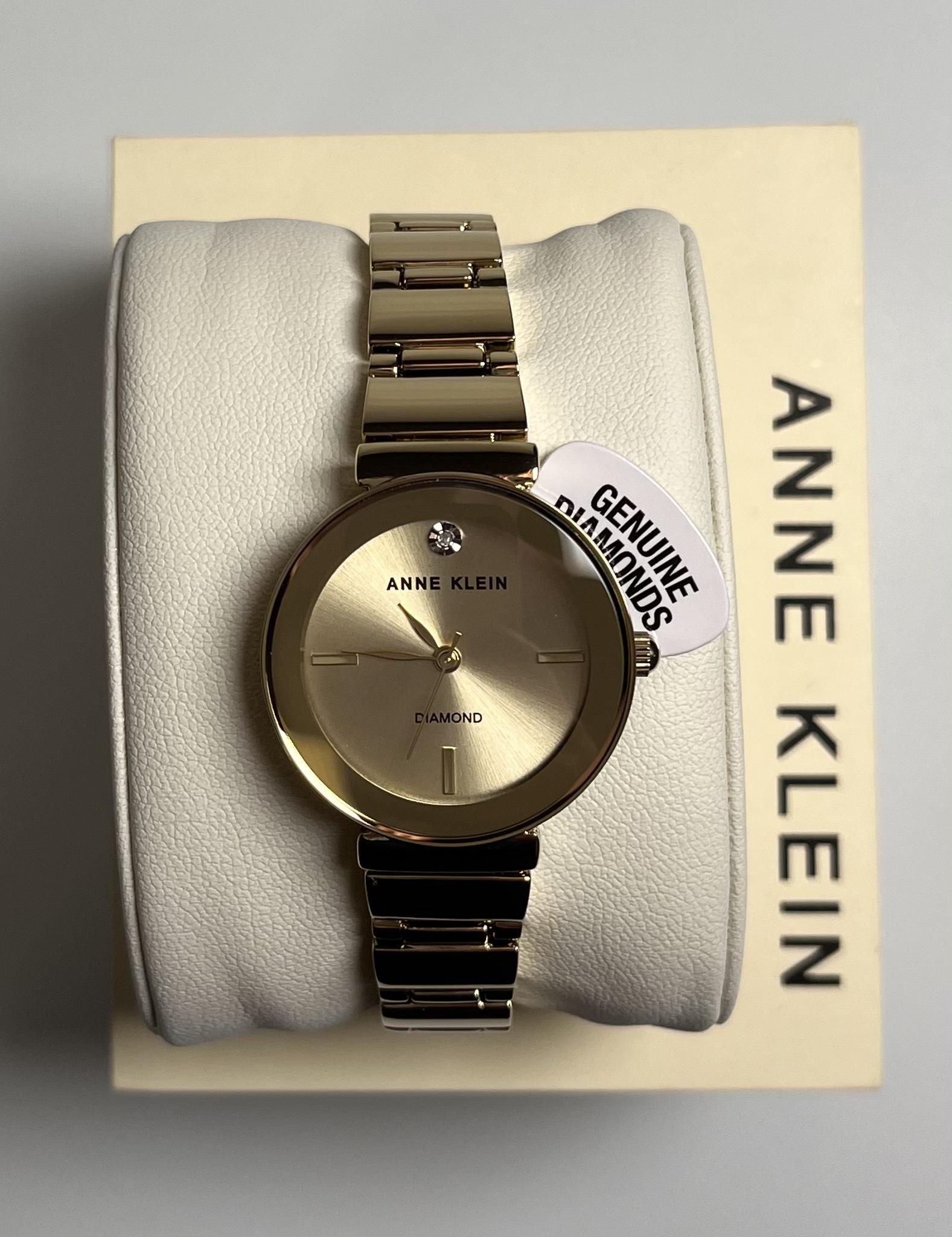 Часы женские классические Anne Klein AK/2434CHGB Золотистые (14187998) - фото 2 Часы женские классические Anne Klein AK/2434CHGB Золотистые (14187998) - фото 2