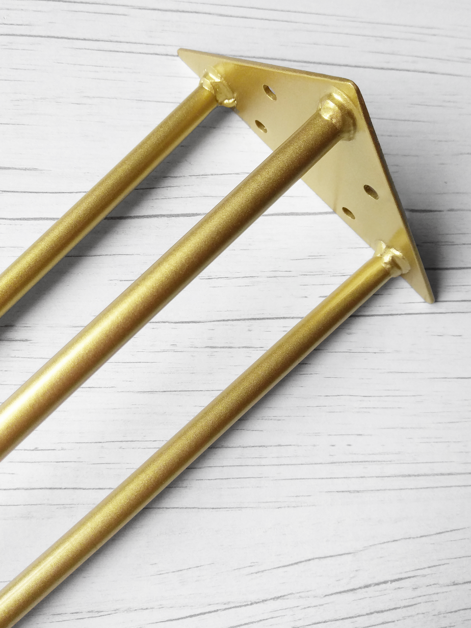 Ножка-шпилька для стола из металла 730 мм Золотой (1112) - фото 2