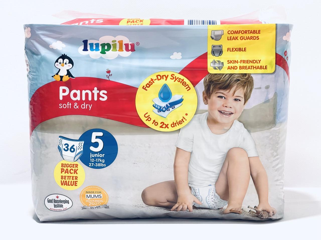 Підгузки-трусики дитячі Lupilu Soft & dry р. 5 12-17 кг 36 шт. (1611736523)