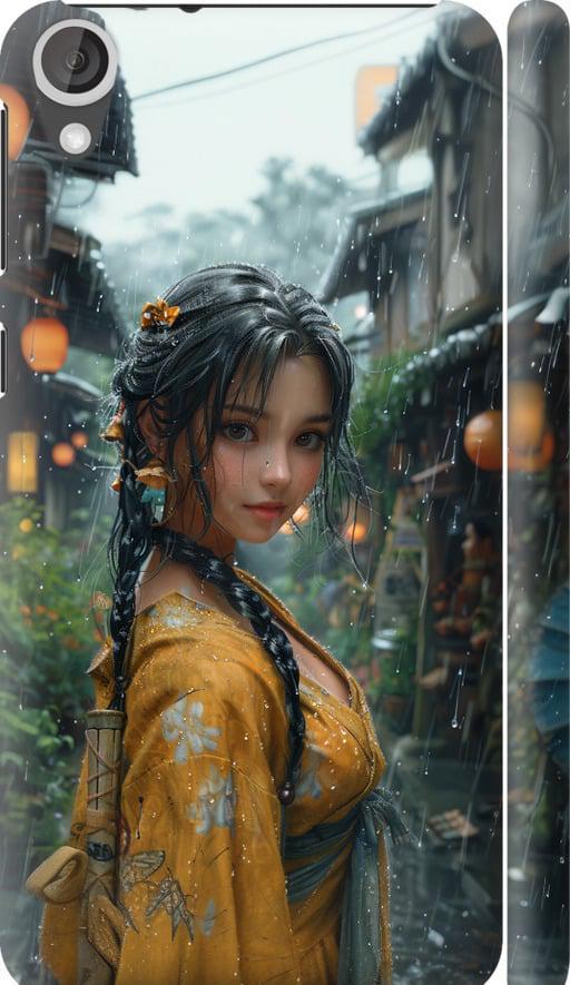 Чехол на HTC Desire 820 Anime-girl (6133m-133-42517)