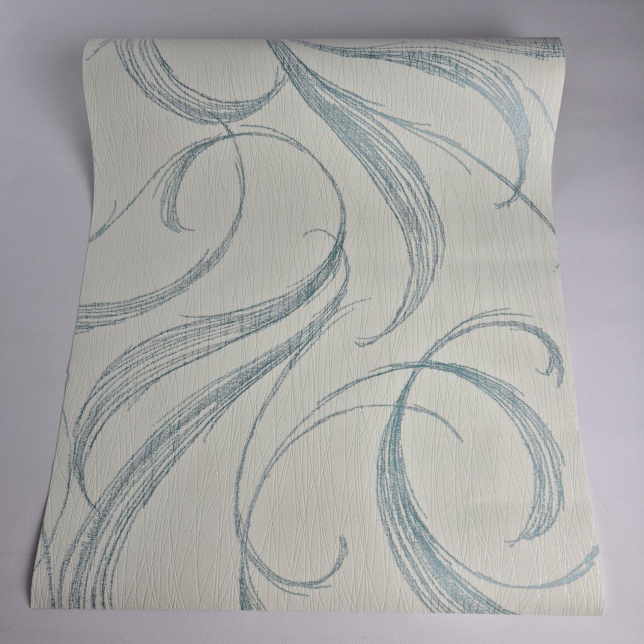 Шпалери вінілові Marburg 53438 0,53х10,05 м Молочний з м’ятним (29785890) - фото 5