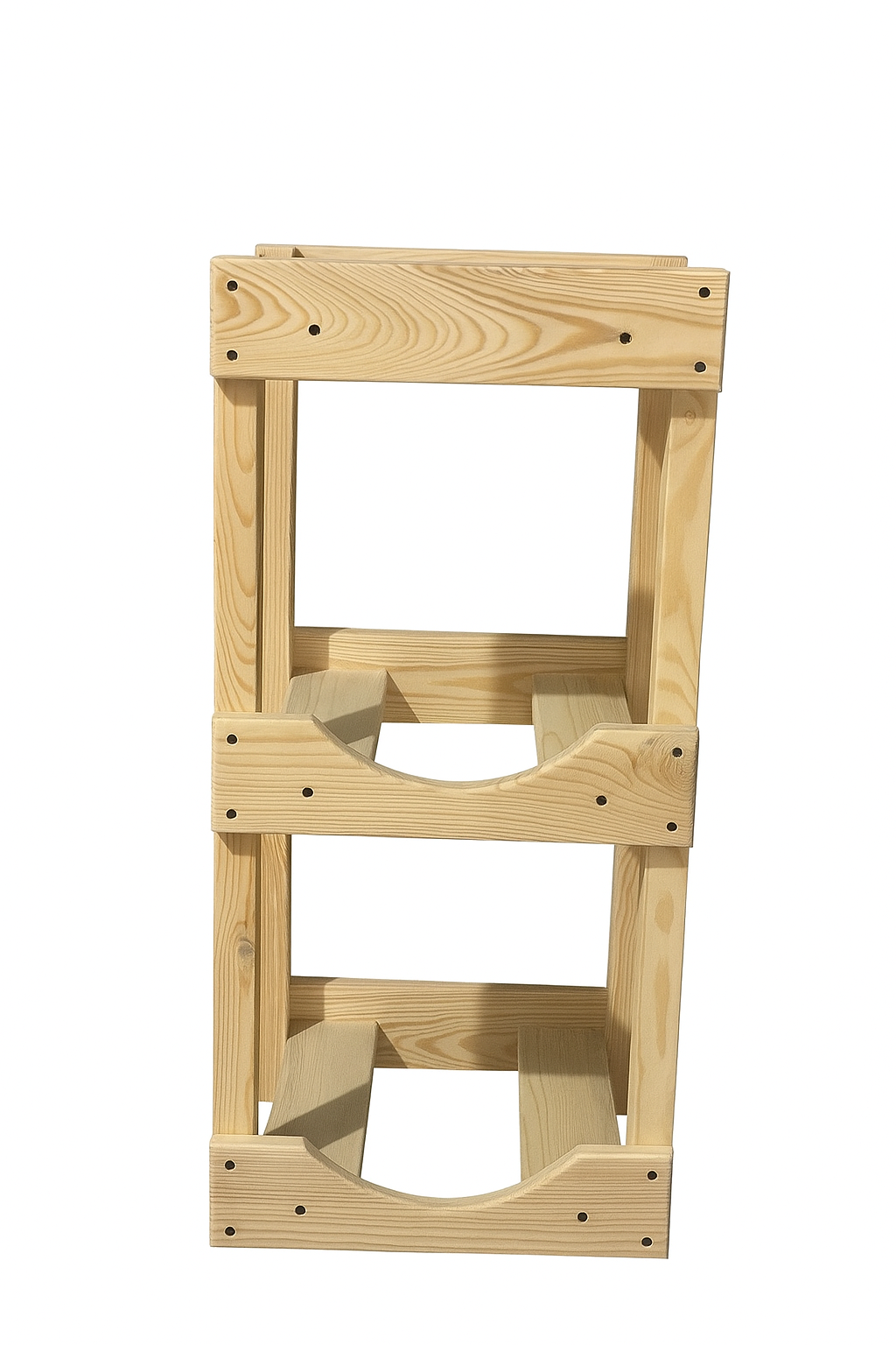 Этажерка из натурального дерева для хранения бутылей с водой ясень 600х400х400 мм Бежевый (DV4654) Этажерка из натурального дерева для хранения бутылей с водой ясень 600х400х400 мм Бежевый (DV4654)