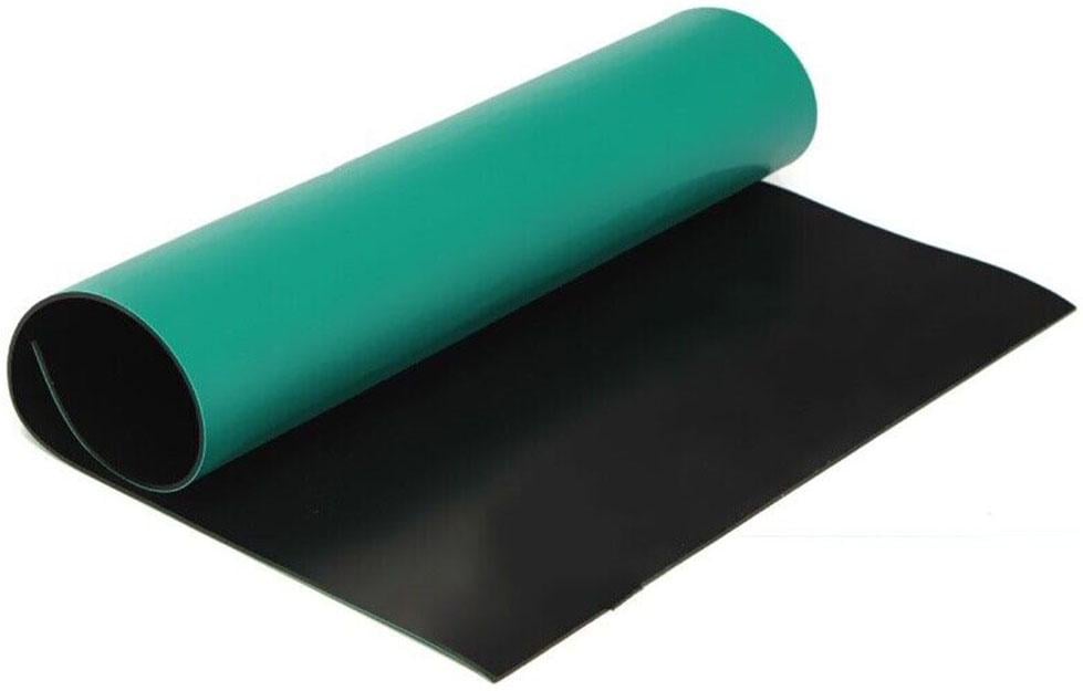 Килимок для робочого столу антистатичний термостійкий 300°C 60х1 см Green