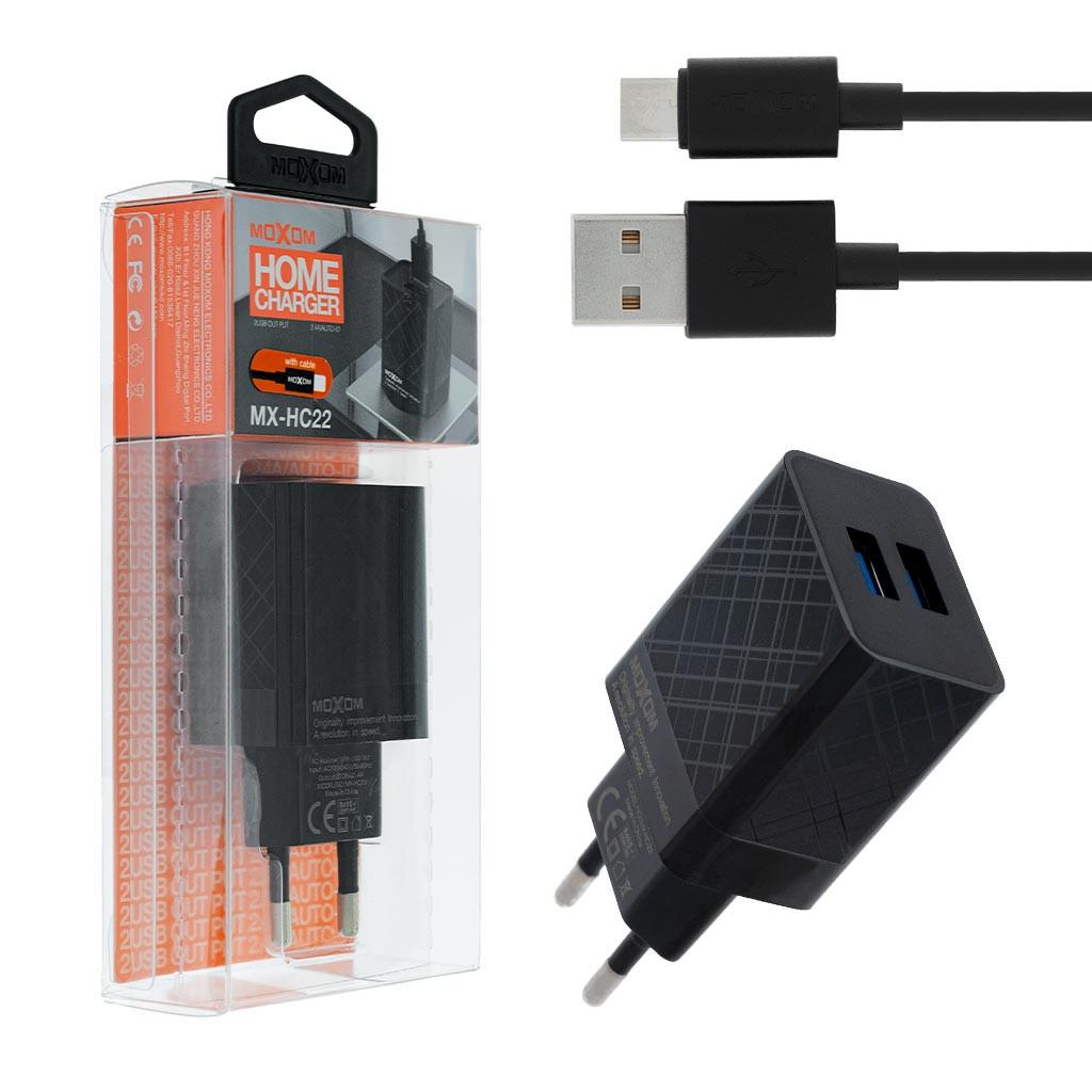 Зарядний пристрій Moxom MX-HC22 Micro USB (15467631) - фото 2