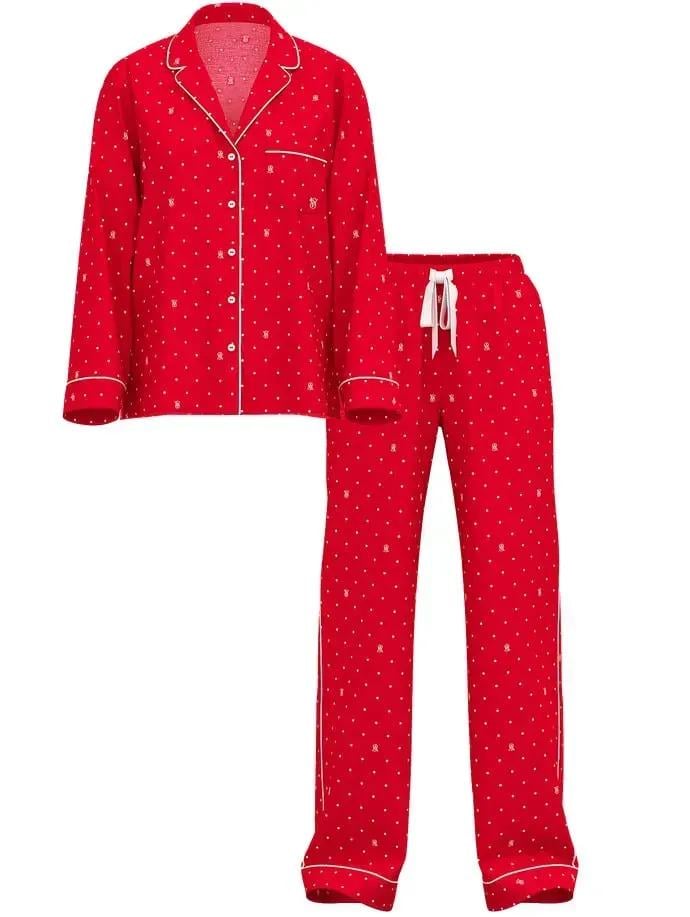Піжама фланель сорочка/штани Victoria's Secret Flannel Long Pajama Set Short M Червоний (2681228D) - фото 3 Піжама фланель сорочка/штани Victoria's Secret Flannel Long Pajama Set Short M Червоний (2681228D) - фото 3