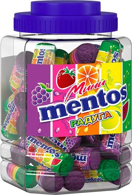 Цукерки жувальні Perfetti Mentos Mini Веселка драже 50 шт. х 10 г (1410)