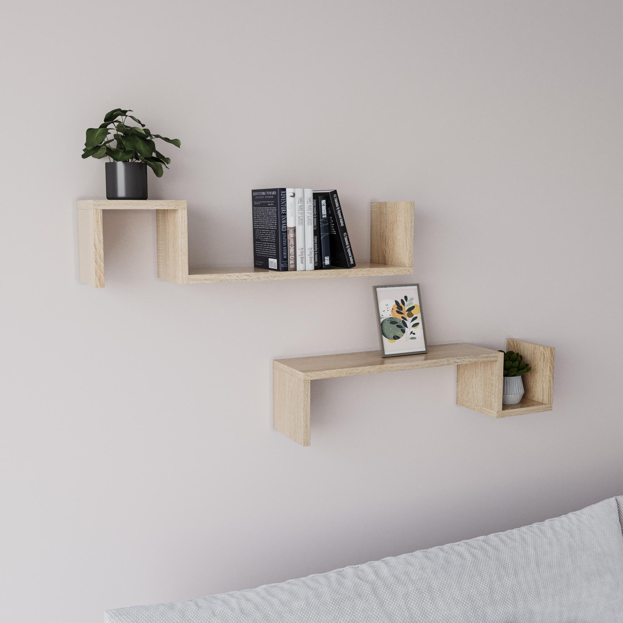 Комплект подвесных полок 65х15х15 см Дуб Сонома (Halle)