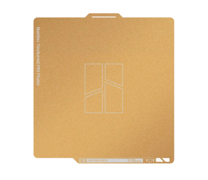 Пластина двусторонняя Bambu Lab Textured PEI-Smooth PEI для 3D-принтера X1/P1/A1 (2457947121)