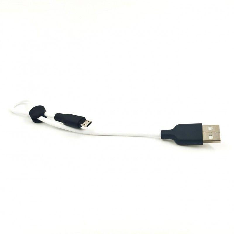 Кабель Hoco X21 сверхпрочный силиконовый USB/Micro USB 0,25 м White (19838) - фото 2