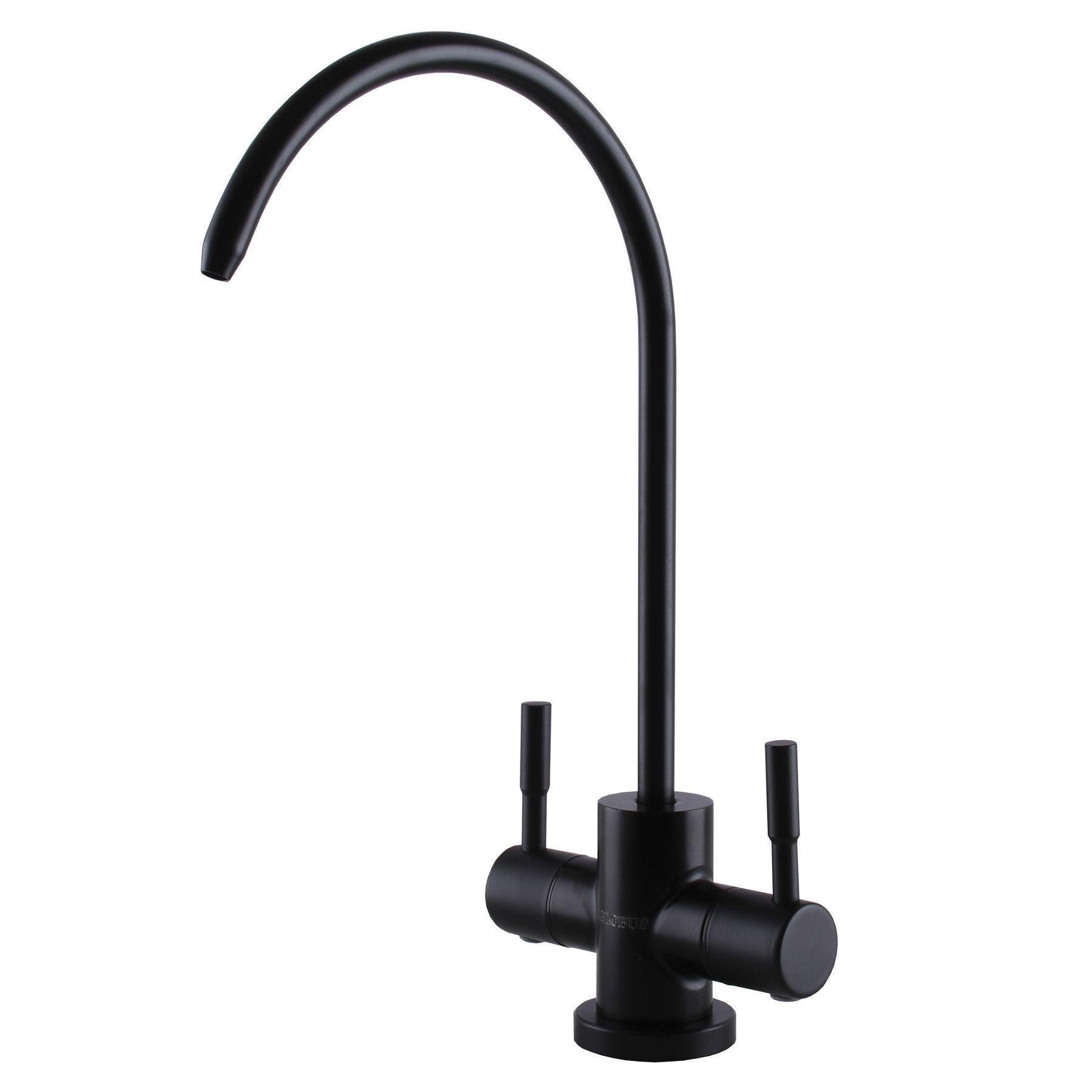 Кран для обратного осмоса/фильтра GLux ALPEN SBT1-76A-BB дуо Черный (22220)