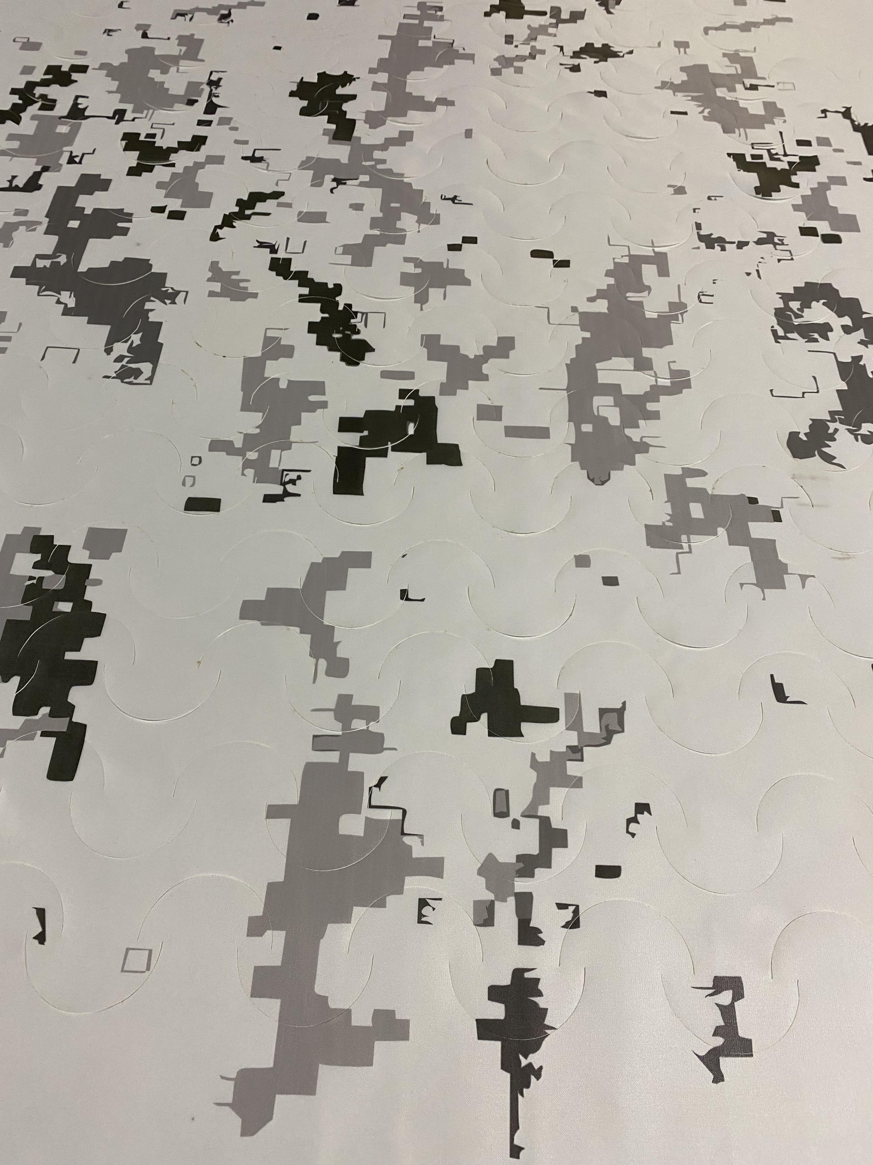 Сітка маскувальна 140х100 см Білий піксель (00012)
