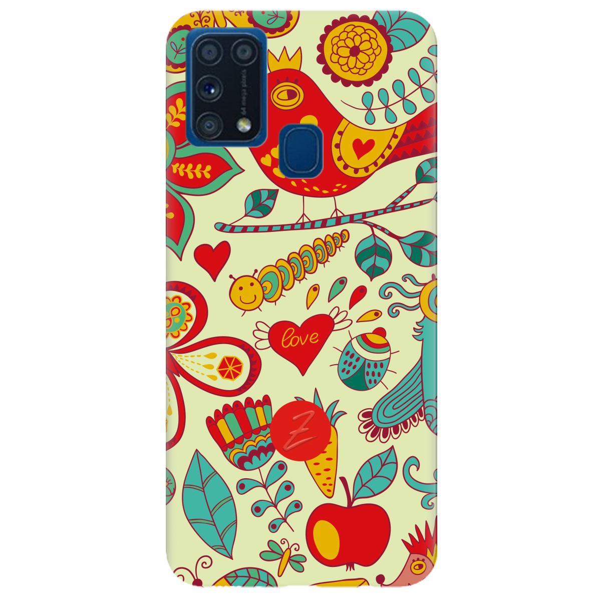 Силиконовый чехол Zorrov для Samsung Galaxy M31 - Birds (14190040018097195) - фото 1