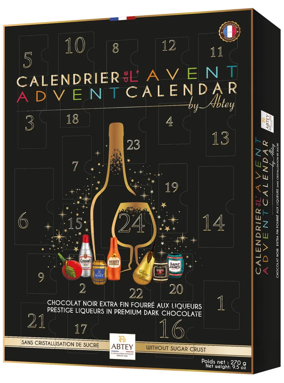 Адвент календарь Abtey Prestige Chocolate Liqueur Selection Christmas Advent 270 г (2801381877)