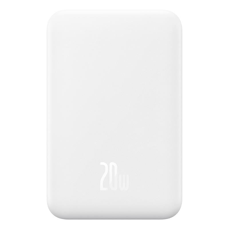 Повербанк BASEUS Magnetic Mini Wireless Fast Charge 5000 mAh 20W Stellar White (19094)