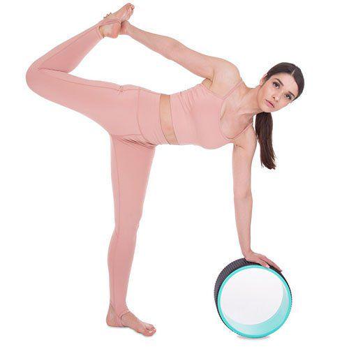 Кільце для йоги Fit Wheel Yoga FI-2429 Чорно-м'ятний (56508021) - фото 7