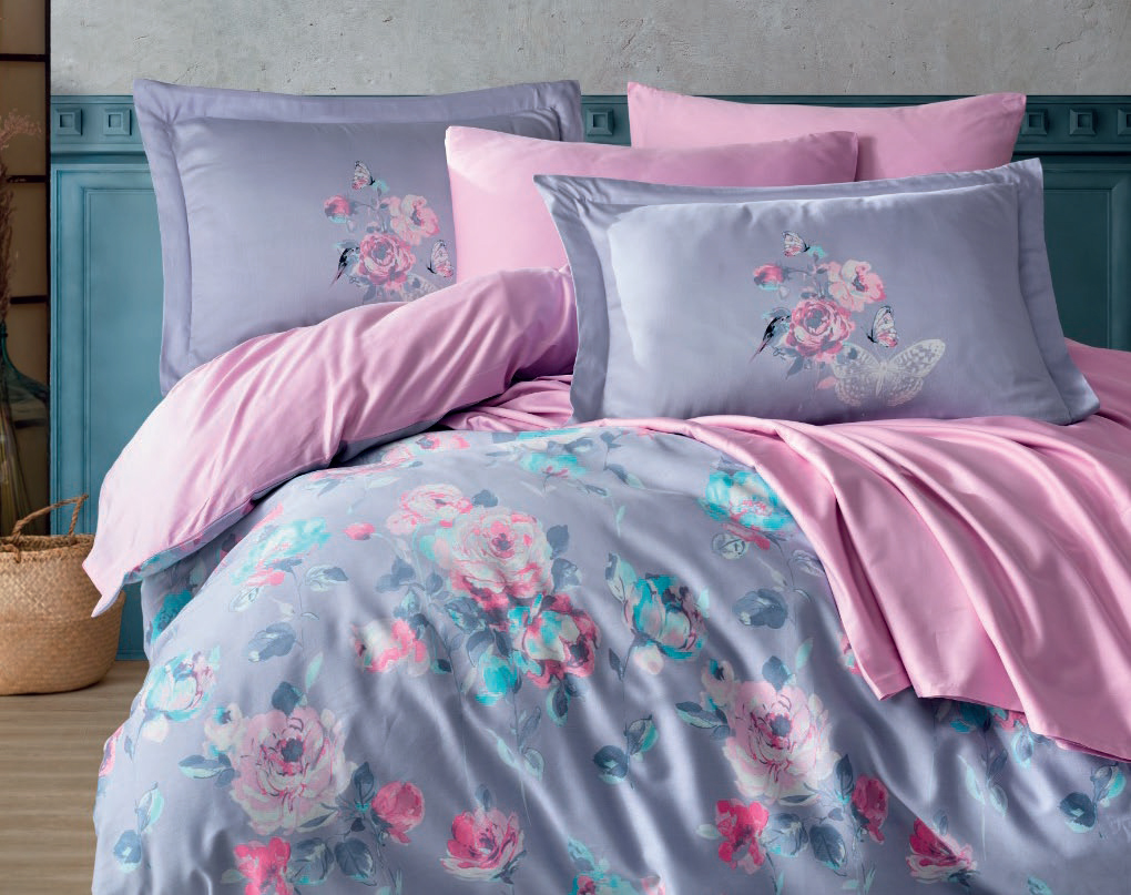 Комплект постельного белья Hobby Exclusive Sateen Calvina 200х220 Сиреневый