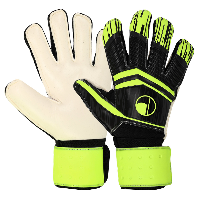 Рукавички воротарські дитячі FDSPORT із захистом пальців (900_Чорний-лимонний_8) Рукавички воротарські дитячі FDSPORT із захистом пальців (900_Чорний-лимонний_8)