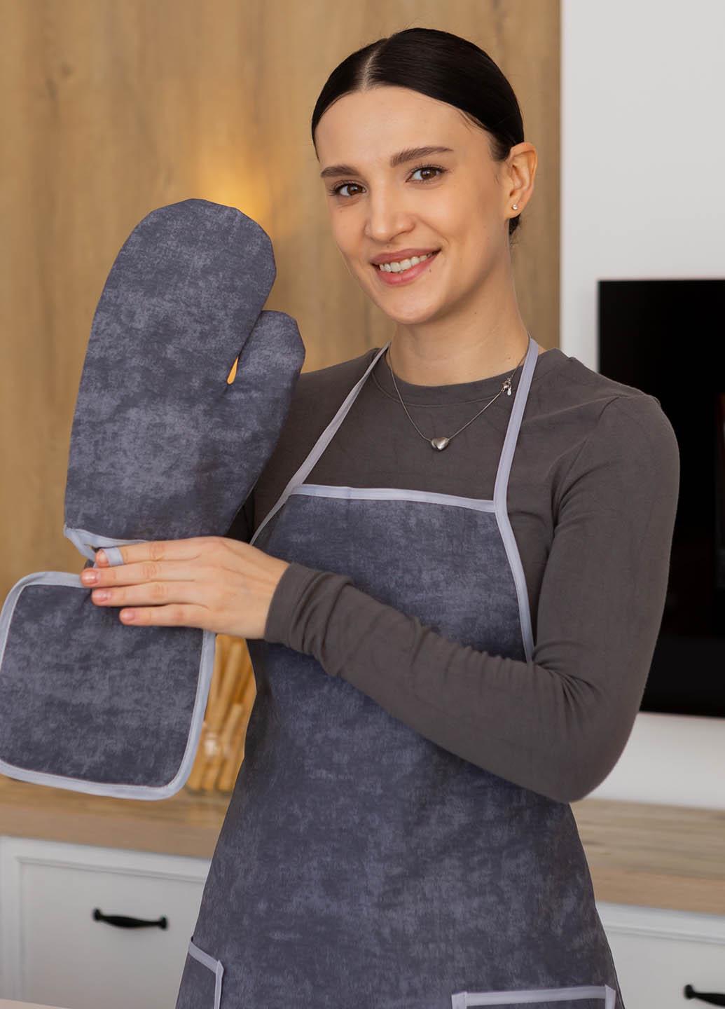 Кухонный набор водоотталкивающий Мрамор темно-серый 3 предмета - фото 2 Кухонный набор водоотталкивающий Мрамор темно-серый 3 предмета - фото 2