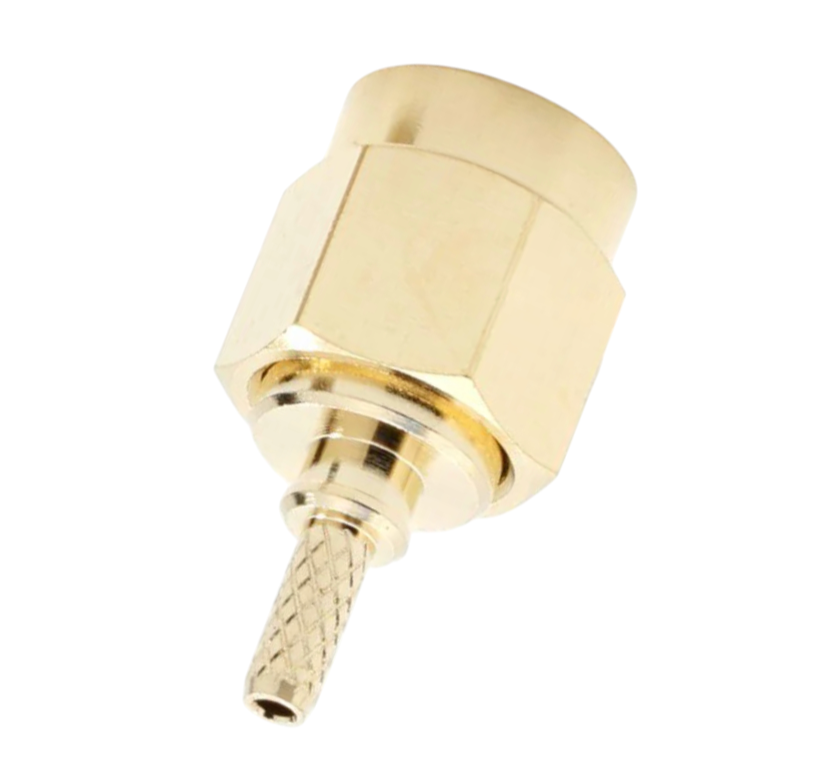 Коаксіальний SMA-штекер посилений Leno RF типу male для кабелю RG178 для RF-систем та антенних підключень (000050066)