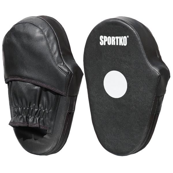 Лапы боксерские Sportko ПД3 винил-кожа Черный (6936116105788)