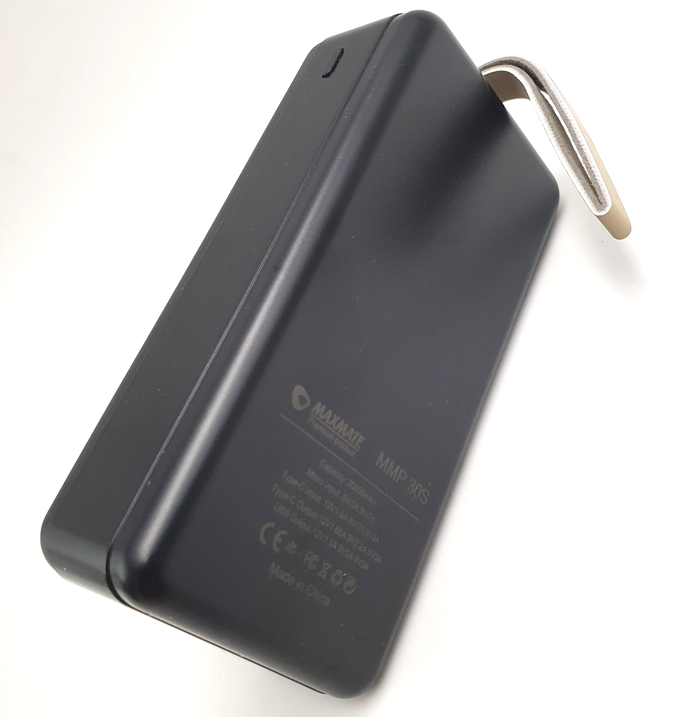 Повербанк Maxmate MMP30S 30000 mAh USB Type-C PD/QC 20W Чорний - фото 5