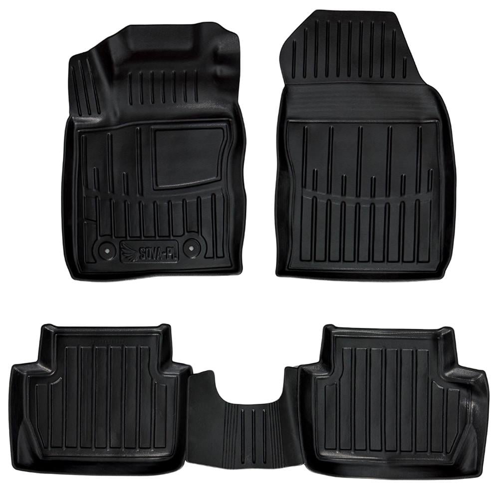 Коврики в салон SOVA-PL для Ford EcoSport II 2013-2023 резиновые 4 шт. Черный (28800445) Коврики в салон SOVA-PL для Ford EcoSport II 2013-2023 резиновые 4 шт. Черный (28800445)