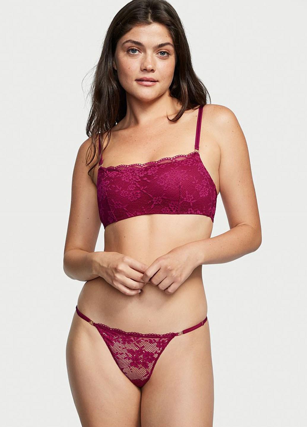 Жіночі труси Victoria's Secret 1440000131151QFKL L Бордовий (66632252)