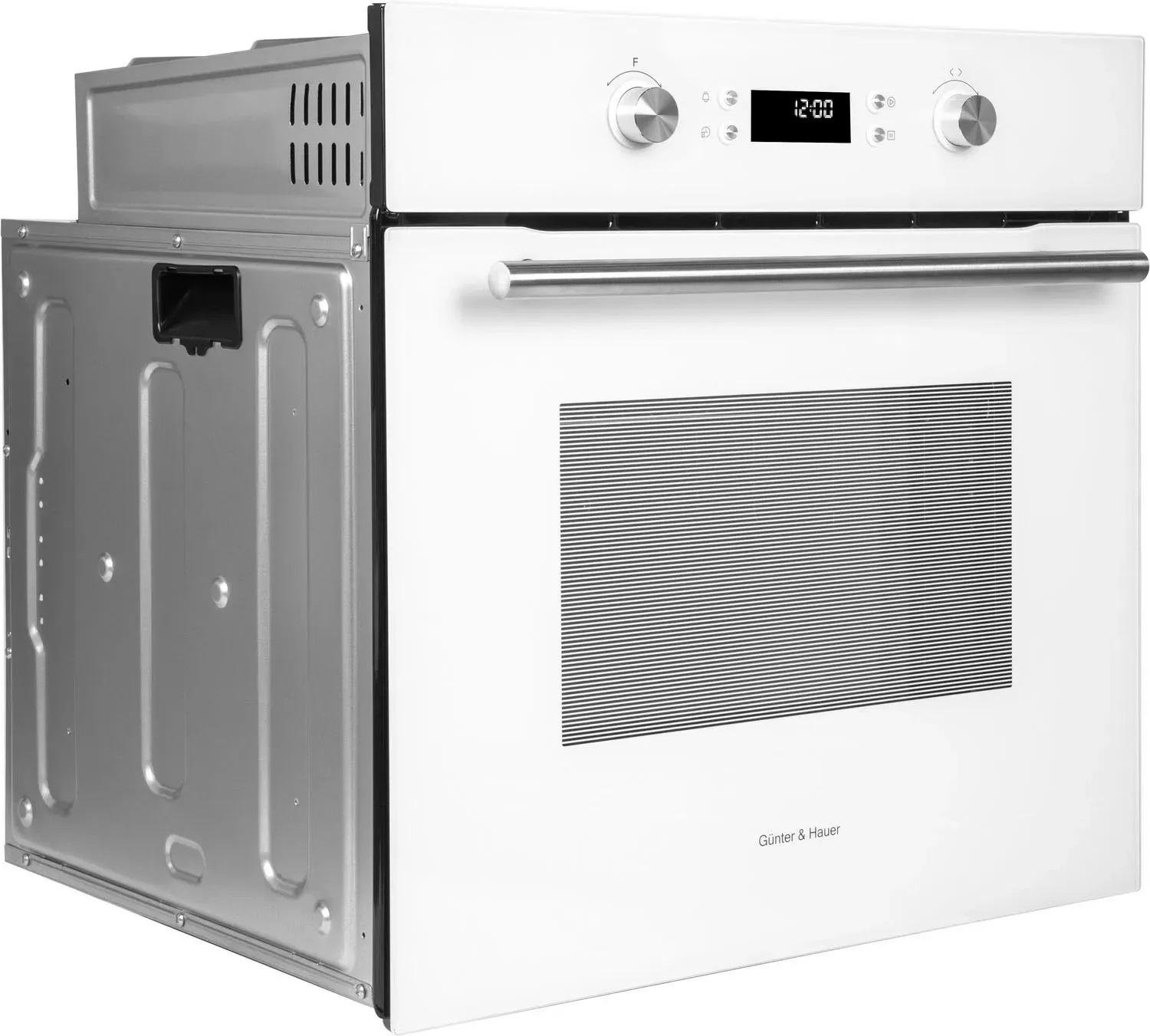 Духова шафа електрична Gunter&Hauer EOM 867 WH WD з грилем і конвекцією Білий