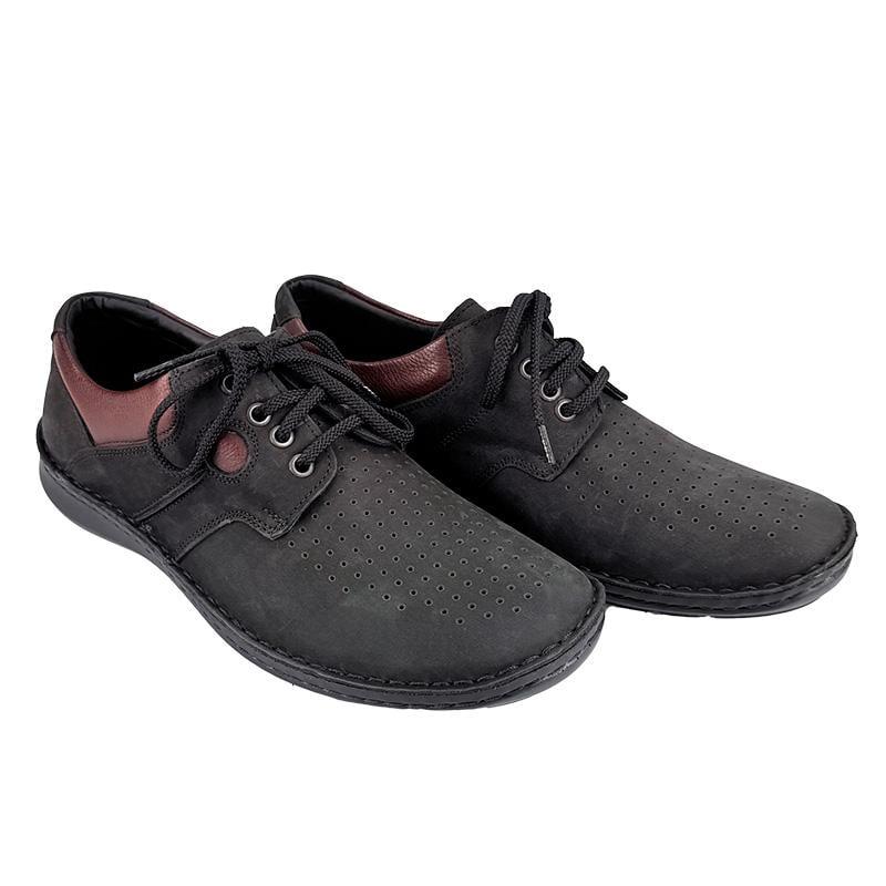 Мокасини чоловічі шкіряні N-009560 p. 41 26,5 см Чорний - фото 3 Мокасини чоловічі шкіряні N-009560 p. 41 26,5 см Чорний - фото 3