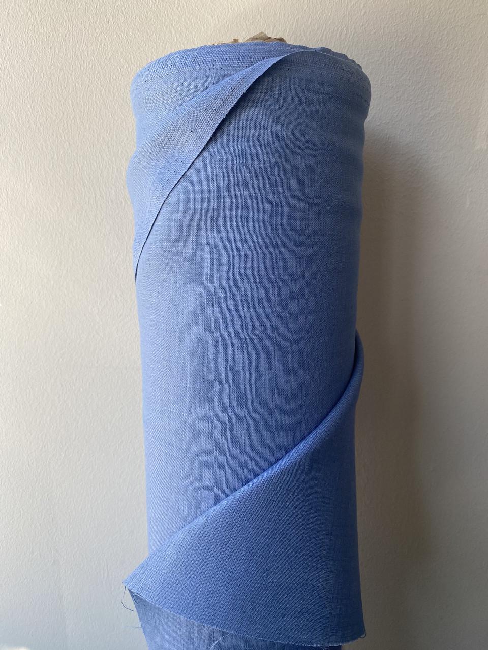 Ткань костюмная LINEN PLUS 100% лен 143 см 365 Синий - фото 6 Ткань костюмная LINEN PLUS 100% лен 143 см 365 Синий - фото 6
